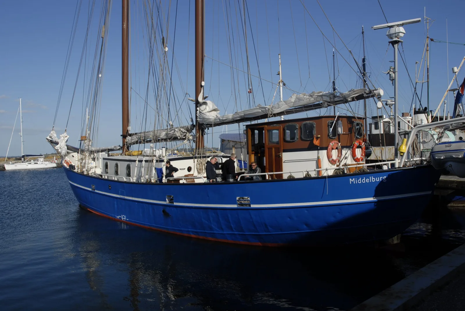 Die STORTEMELK unter Segeln